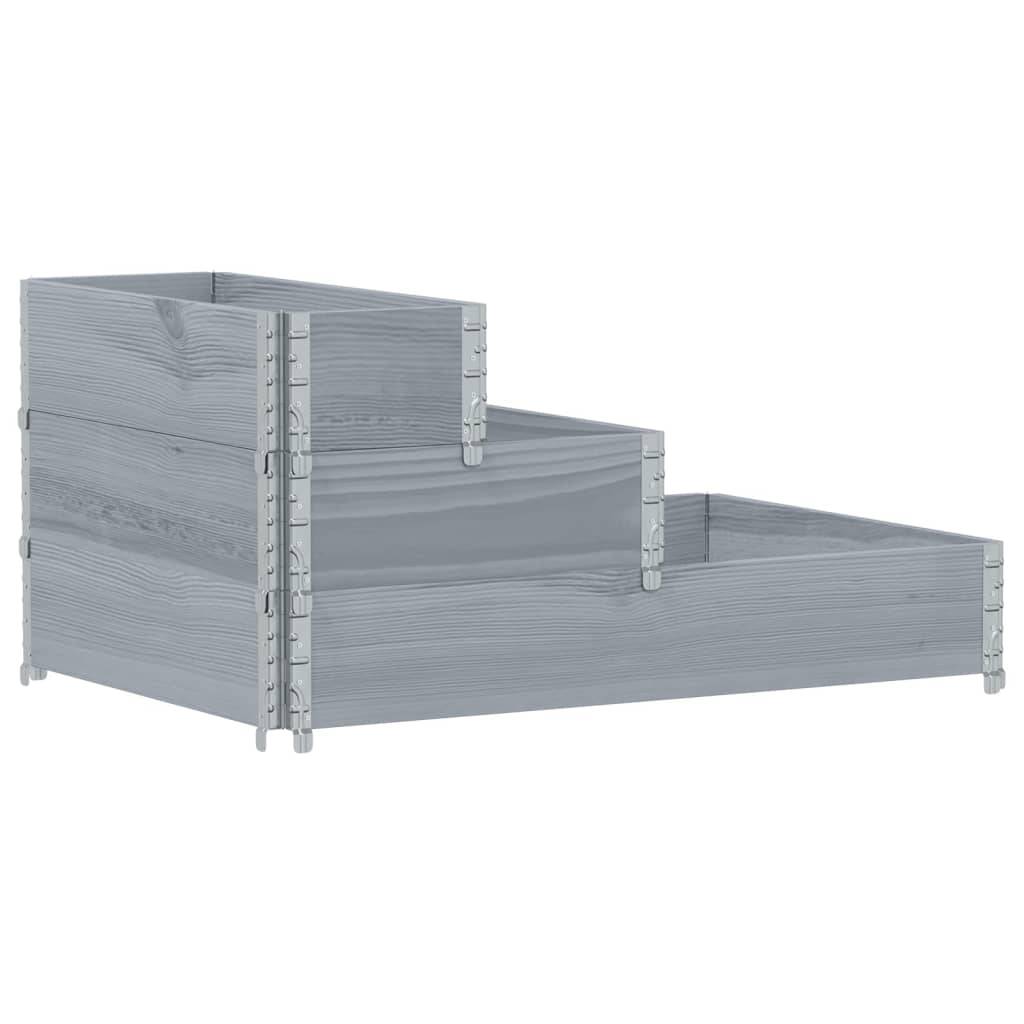 ComfortXL - Jardinière à 3 Niveaux en Bois Gris pour Jardin, Carré Potager Surélevé et Pliable 120x80cm – ComfortXL Outdoor Living - Image 2