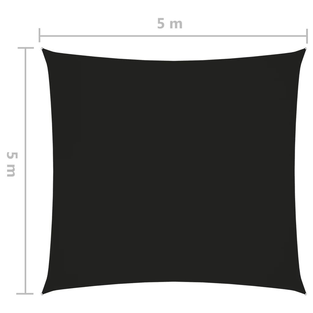 Helloshop26 - Voile toile d'ombrage parasol tissu oxford carré 5 x 5 m noir - Imagen 6