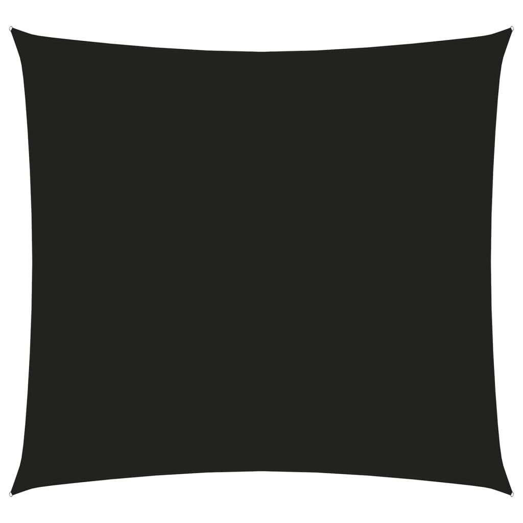 Helloshop26 - Voile toile d'ombrage parasol tissu oxford carré 5 x 5 m noir - Imagen 1