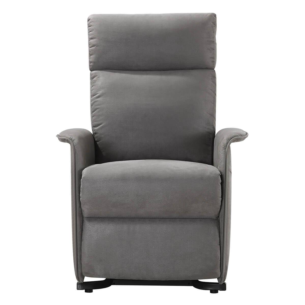 Fauteuil Relax et Releveur Electrique Tissu Gris - LISSONE - Image 5