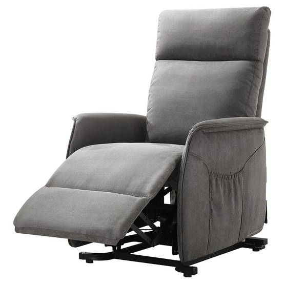 Fauteuil Relax et Releveur Electrique Tissu Gris - LISSONE - Image 2
