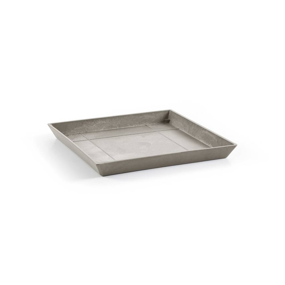 Ecopots - Soucoupe Square 50 Taupe - 43 x 43 x H. 3,5 cm ECOPOTS