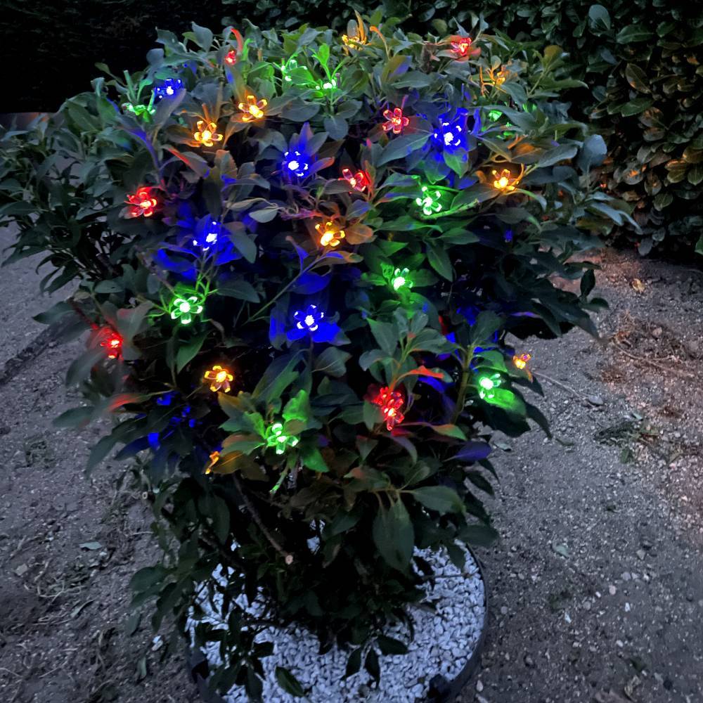Guirlande lumineuse solaire Fleurs 35 LED - Imagen 4