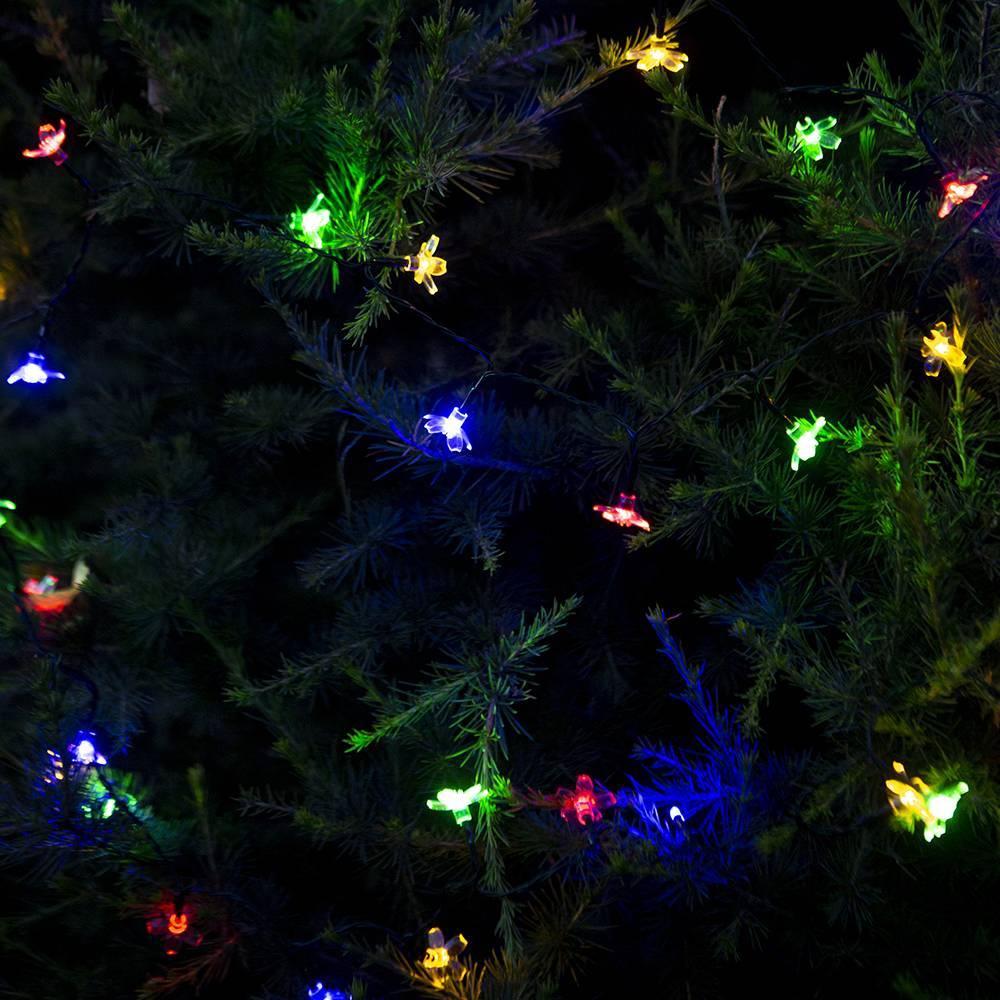 Guirlande lumineuse solaire Fleurs 35 LED - Imagen 3