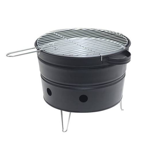 Mini Barbecue au Charbon de bois portable - Noir - Design pot de fleur Beyond Blue - Image 6