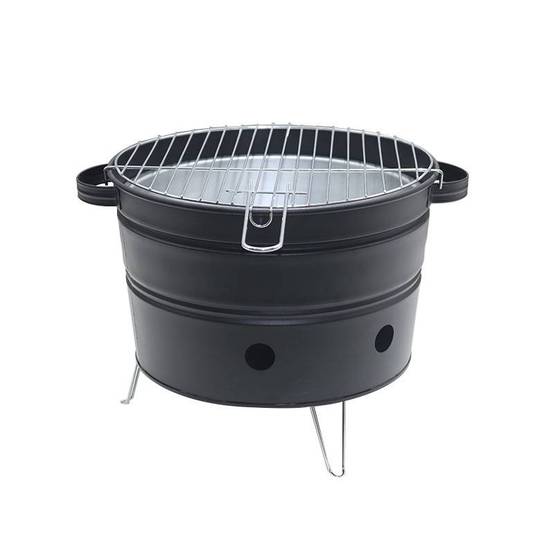 Mini Barbecue au Charbon de bois portable - Noir - Design pot de fleur Beyond Blue - Image 5