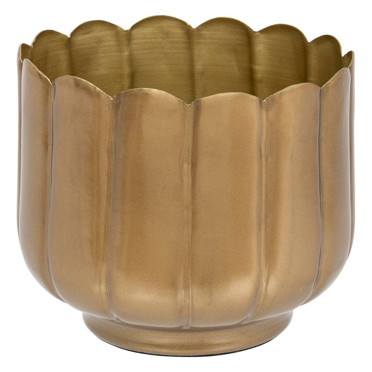 Atmosphera - Cache pot pétal "The floral" D15cm or - Atmosphera Créateur d'intérieur - Imagen 1