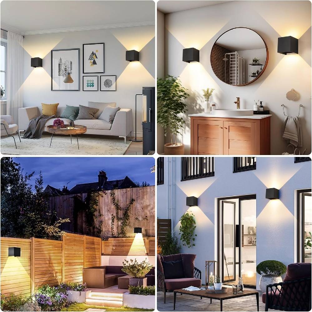 4 Pcs Applique Murale LED Ext/Int -IntiMeg - Image 3