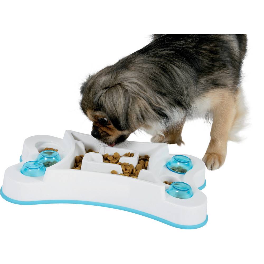 animallparadise - Ecuelle anti-glouton rectangle, 32 x 19.5 x 5.5 cm pour chien. - Imagen 1