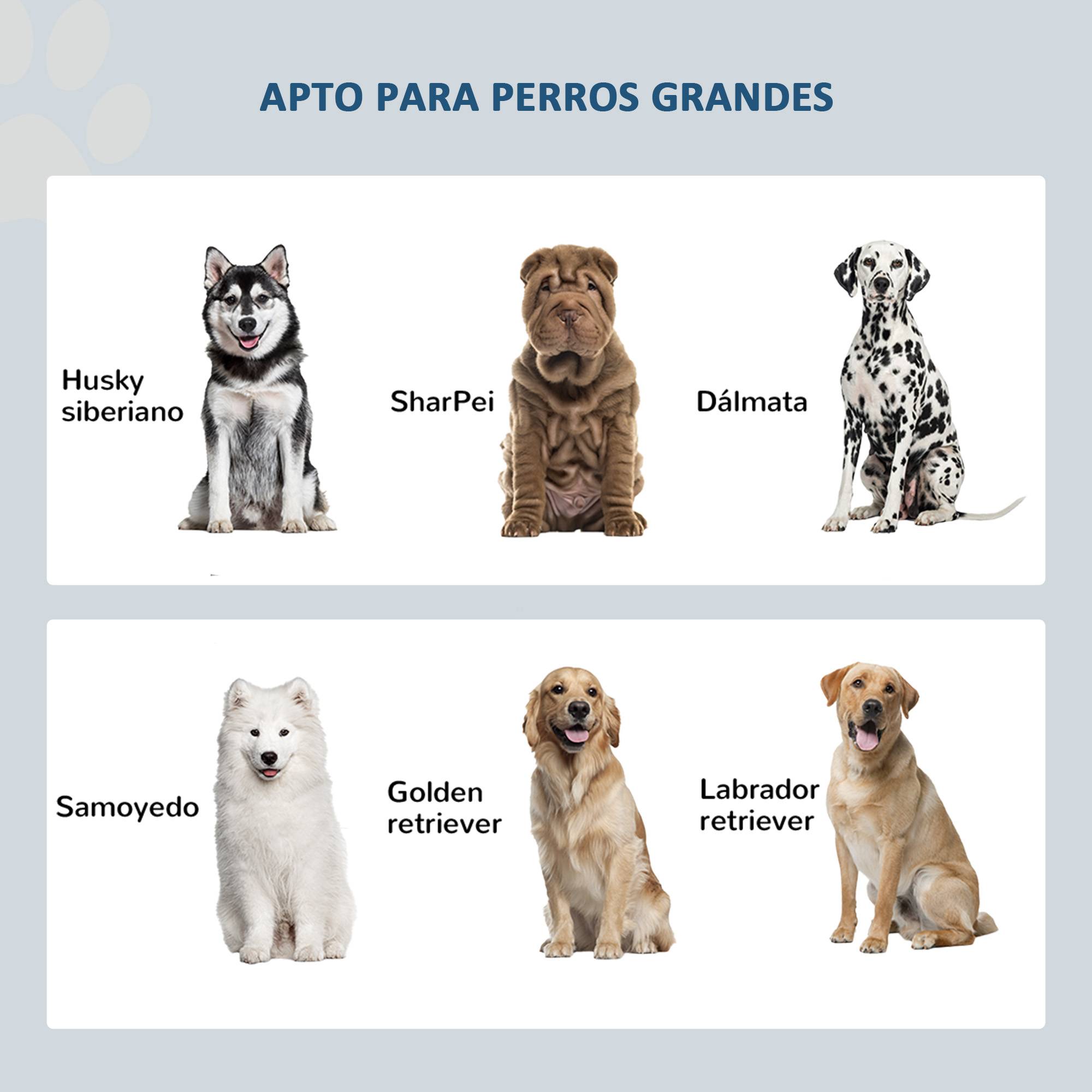 Gamelle surélevée pour grands chiens avec 2 gamelles de 2000 ml et rangement dissimulé, 60 x 30 x 35,5 cm, grise - Image 9