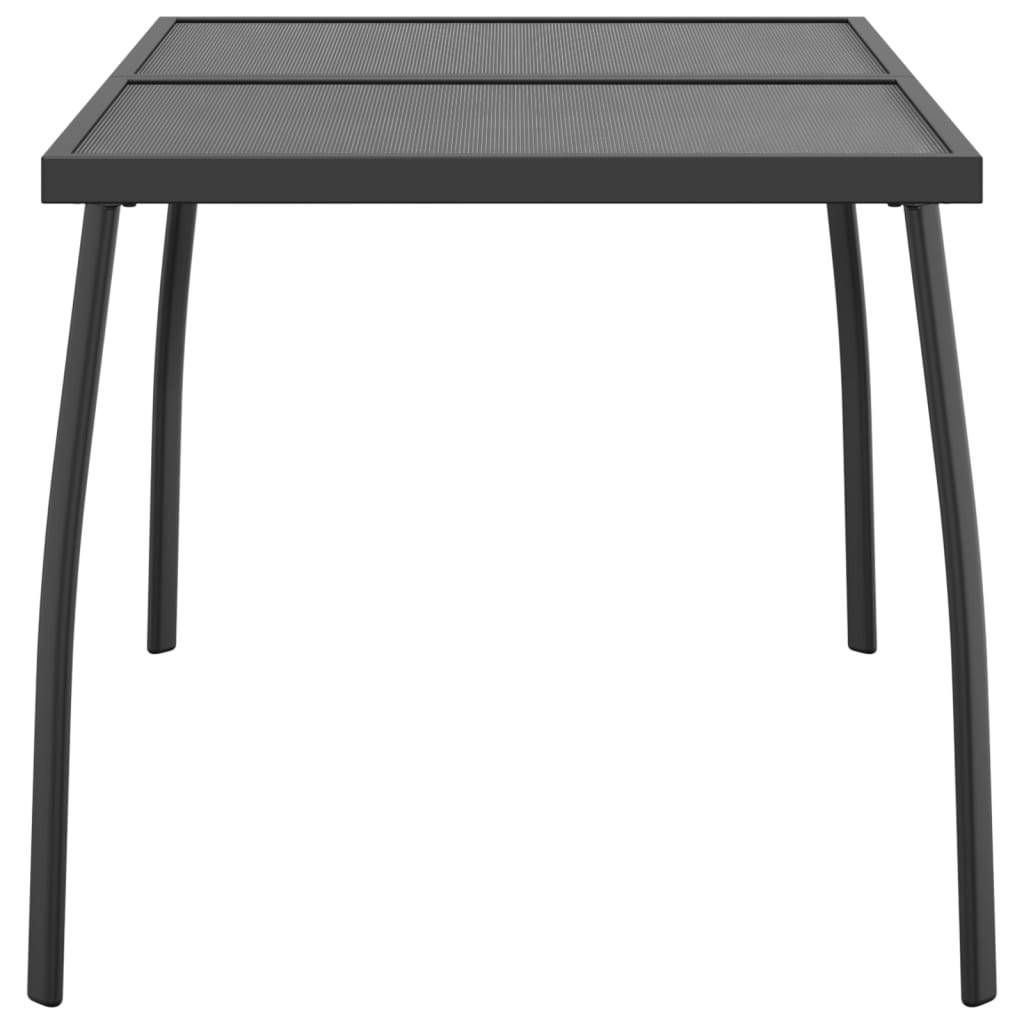 PANGIVO - Table de Jardin Anthracite 110 x 80 x 72 cm Treillis d'Acier - PANGIVO - Image 4