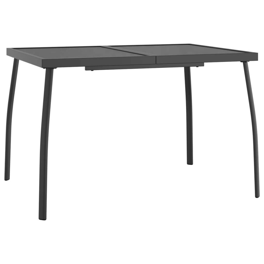 PANGIVO - Table de Jardin Anthracite 110 x 80 x 72 cm Treillis d'Acier - PANGIVO - Image 2