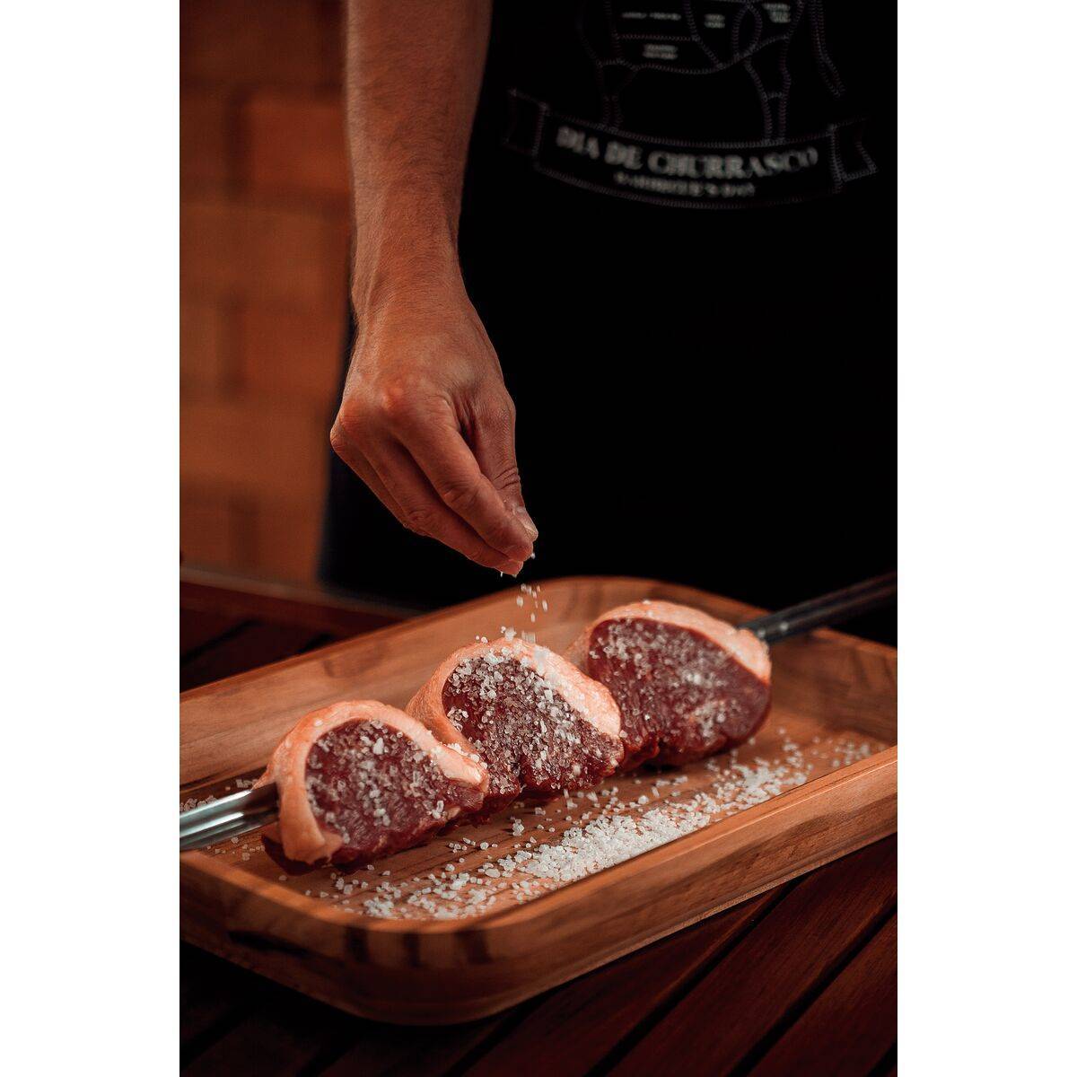 Broche Tramontina Churrasco inox et bois 55cm - Imagen 5