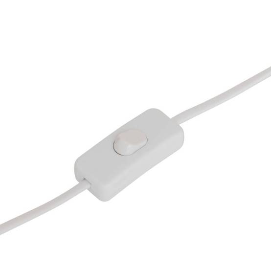 Lampe champignon H24,5 cm Lito métal blanc Atmosphera - Image 3
