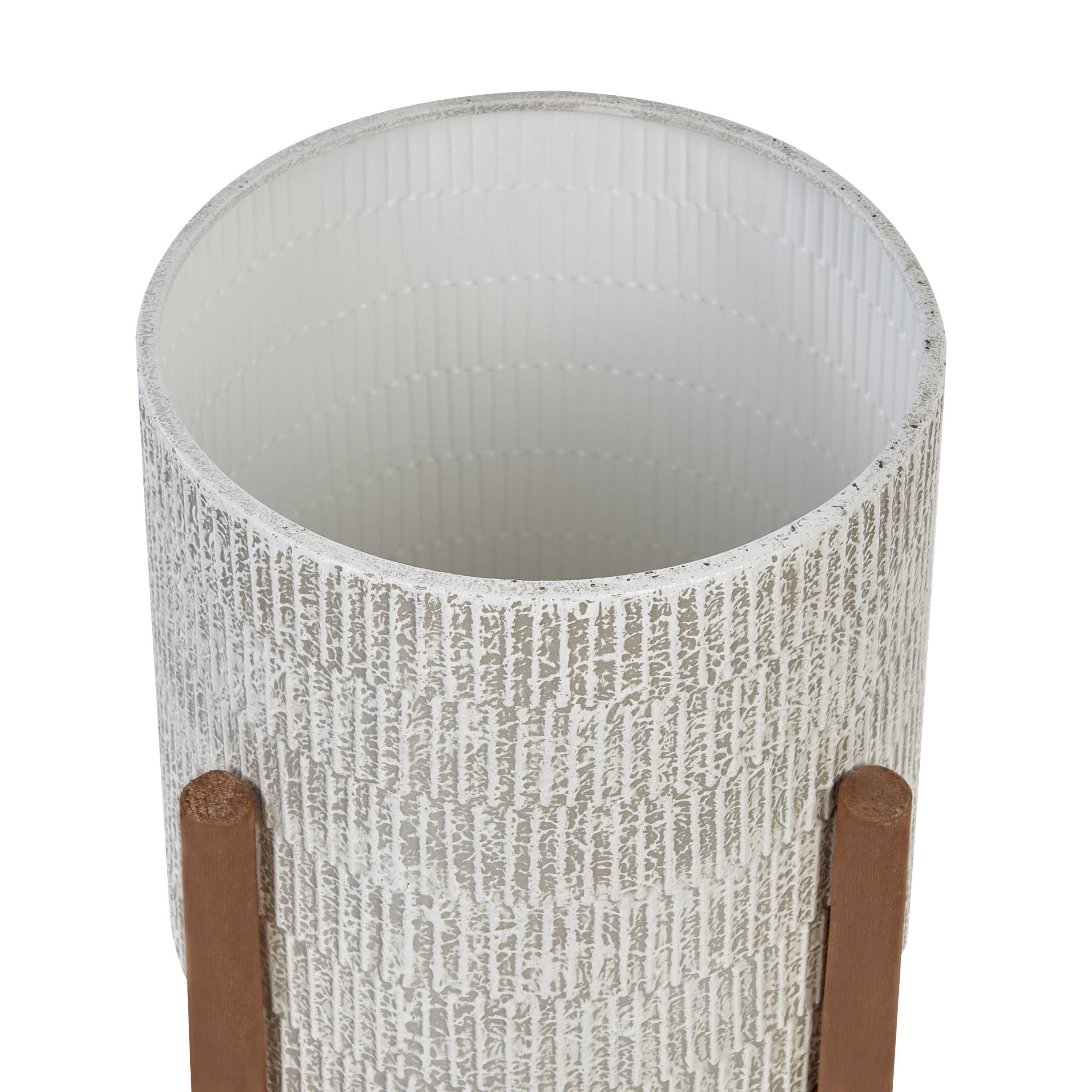 Beliani - Cache-pot d'intérieur Métal Gris PINSAPO - 30x30x59- Beliani - Image 5