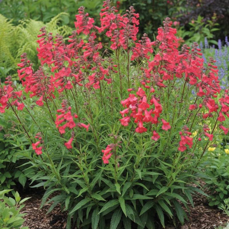 Penstemon Pennington Gem à fleurs Rose/Rouge - feuillage Caduc - Godet - 5/20 cm - Imagen 1