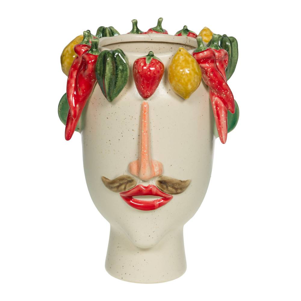 Amadeus - Vase Visage Légumes grand modèle - Image 1
