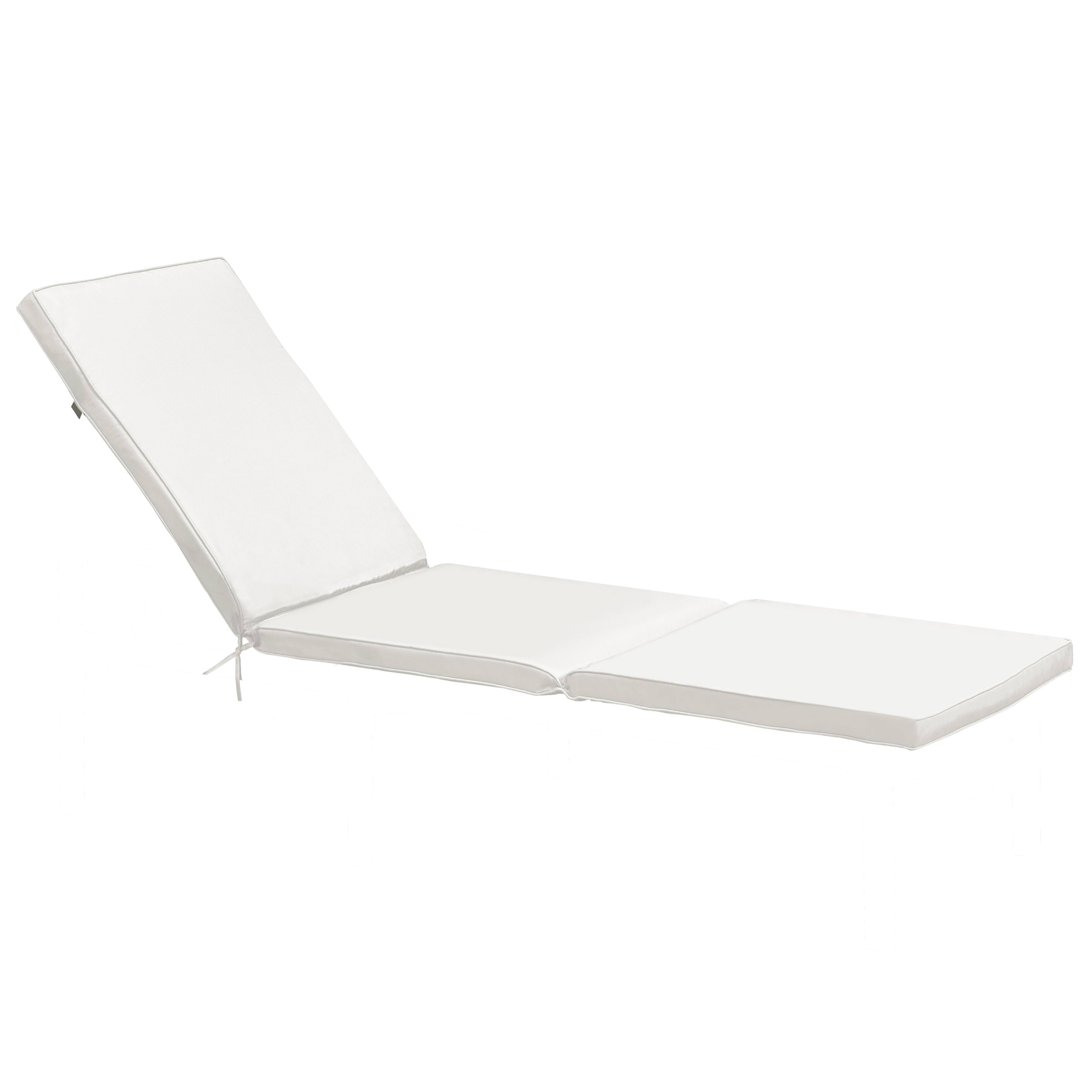 Oviala - Coussin bain de soleil polyester écru 186x53x5 cm Picchu - Oviala - Imagen 1