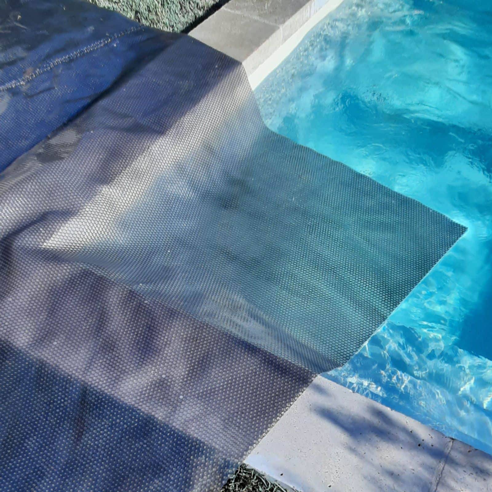 Bâche Solaire Piscine Grise Rectangle 4X7 350 Microns - Edenea - Image 1