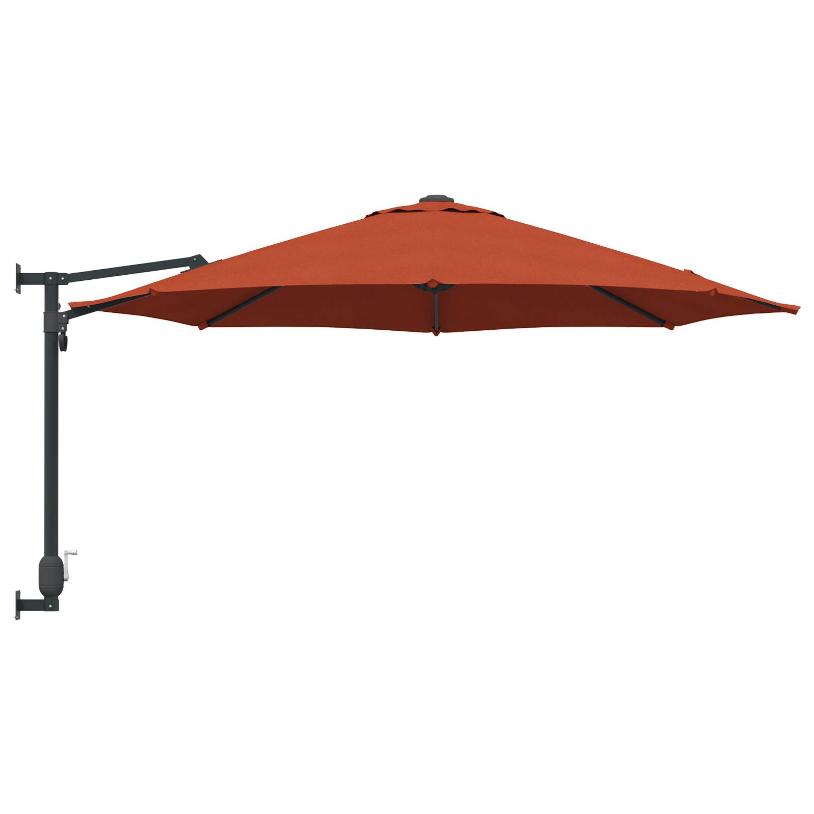 Maison Chic - Parasol de Terrasse - Parasol d'extérieur Terracotta Cadre en aluminium, toile en polyester - Image 5