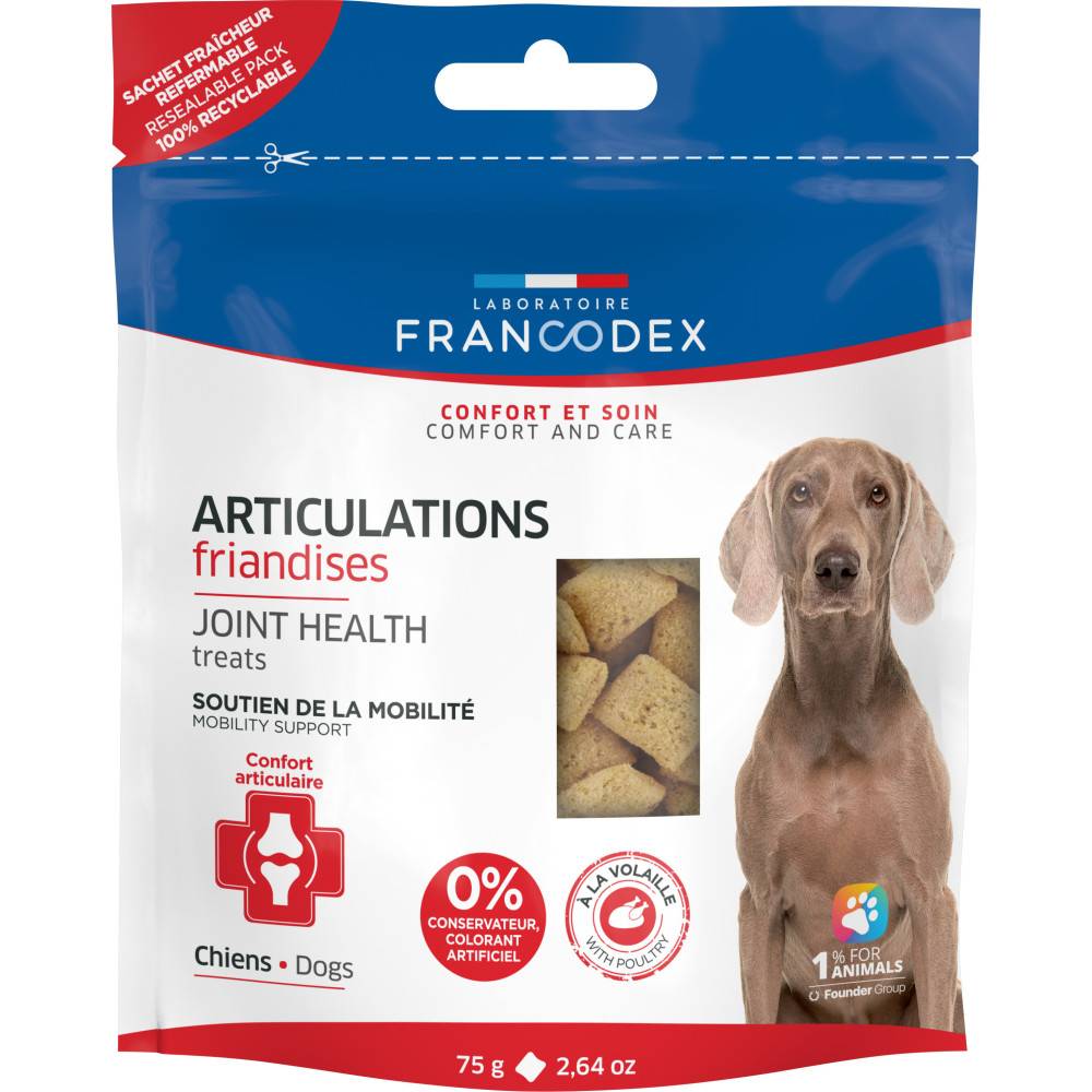 Francodex - Golosinas Articulaciones para perros 75 g