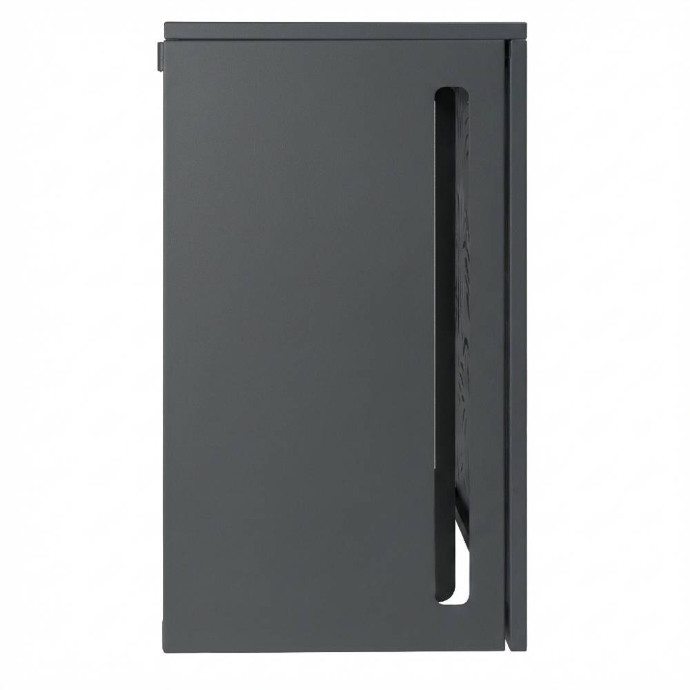 Cache climatiseur extérieur en acier galvanisé décoratif 105x90 cm Unité Anthracite - Image 4