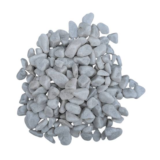 Galet marbre blanc 12/25 mm – Lot 2 sacs +/- 25 kg - Image 1