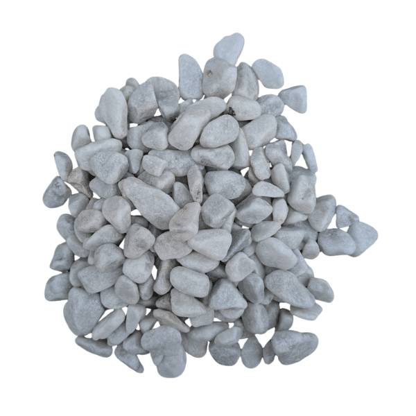 Galet marbre blanc 12/25 mm – Lot 2 sacs +/- 25 kg - Image 1