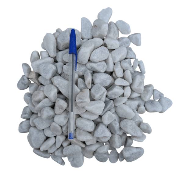 Galet marbre blanc 12/25 mm – Lot 2 sacs +/- 25 kg - Image 3