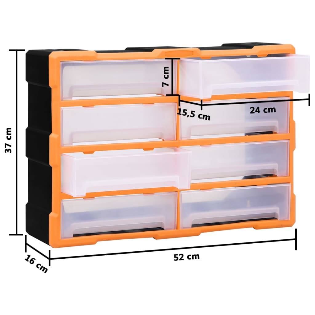 Helloshop26 - Organisateur multi-tiroirs avec 8 grands tiroirs 52 cm - Imagen 6