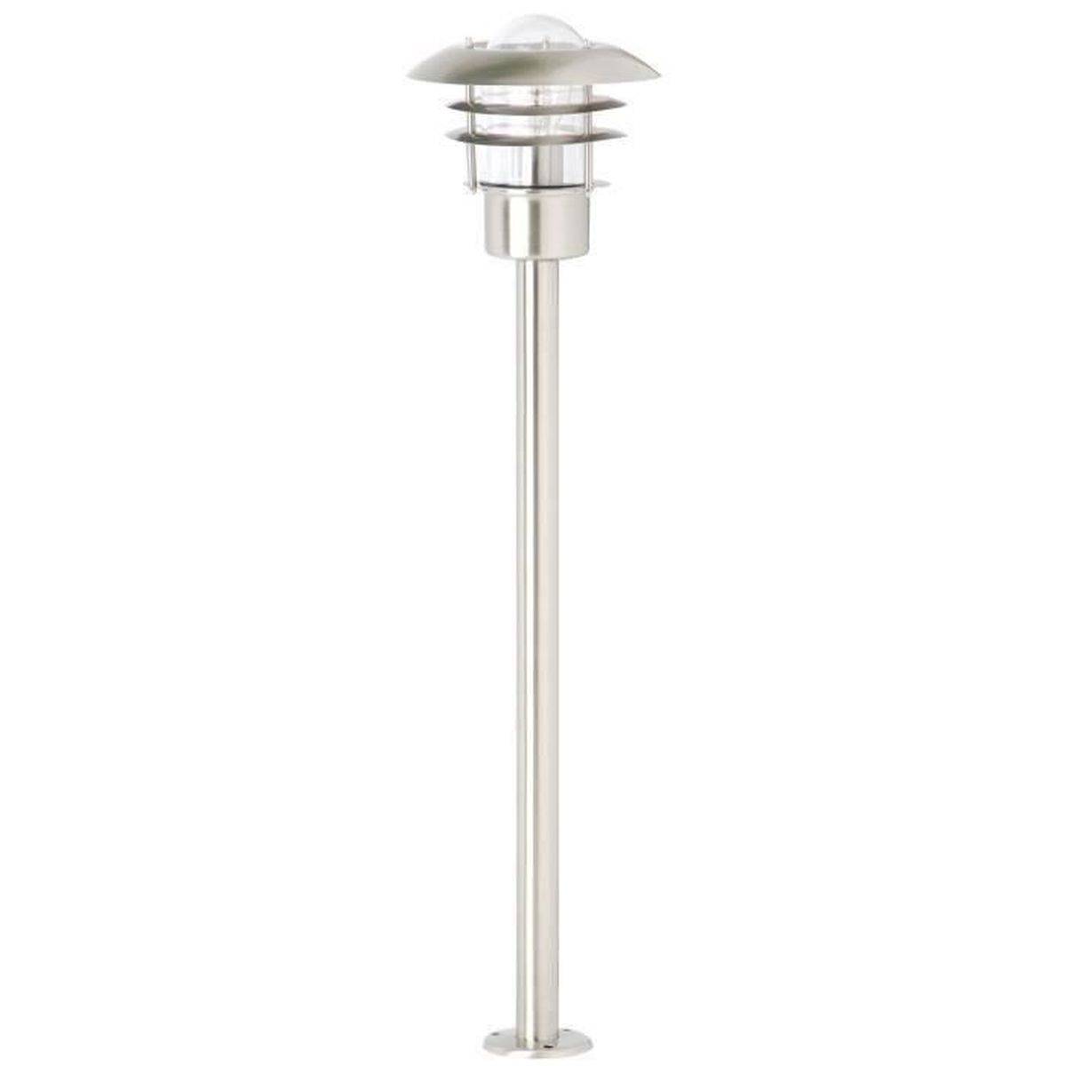 Brilliant - Potelet d éclairage extérieur Terrence 90 cm acier, tête lanterne en verre transparent, IP44 - BRILLIANT - Image 2