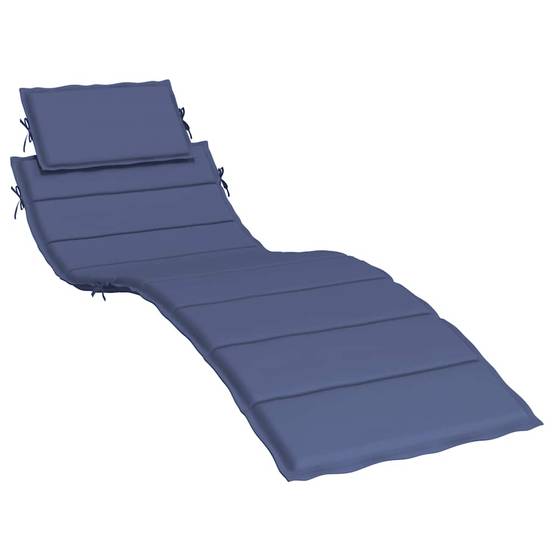 PANGIVO - Coussin de chaise longue tissu oxford bleu marine 186 x 58 x 4 cm - PANGIVO - Image 2