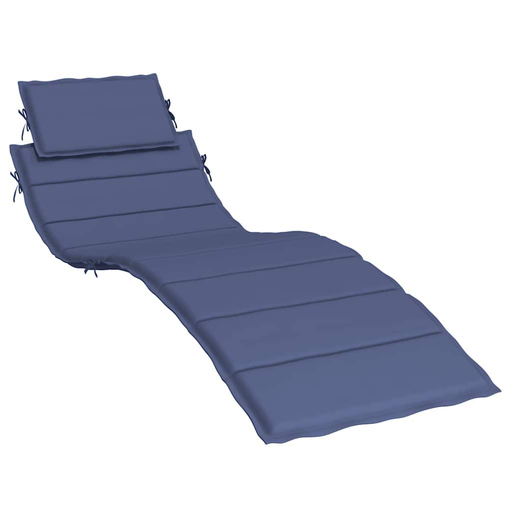 PANGIVO - Coussin de chaise longue tissu oxford bleu marine 186 x 58 x 4 cm - PANGIVO - Image 2