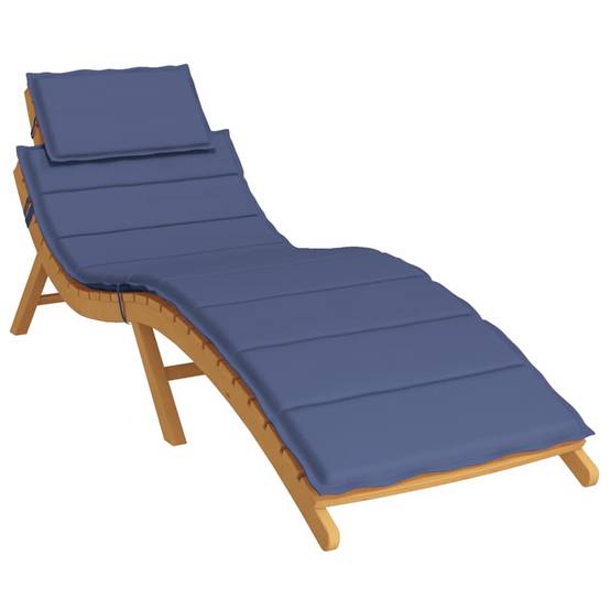 PANGIVO - Coussin de chaise longue tissu oxford bleu marine 186 x 58 x 4 cm - PANGIVO - Image 3