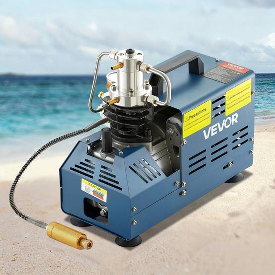 VEVOR Compresseur 30 MPa 1800W 220V arret manuel Pour carabine a air PCP paintball pistolet et bouteille de plongee - Image 8