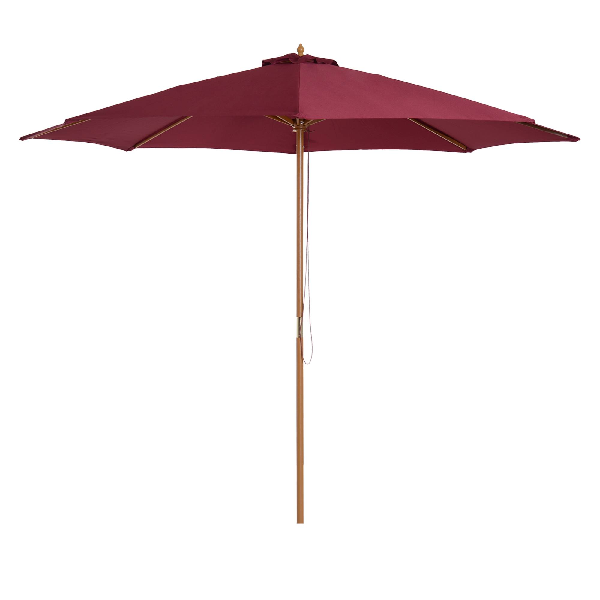 Parasol de jardin Bois Rouge 300x300x250 cm - Image 2