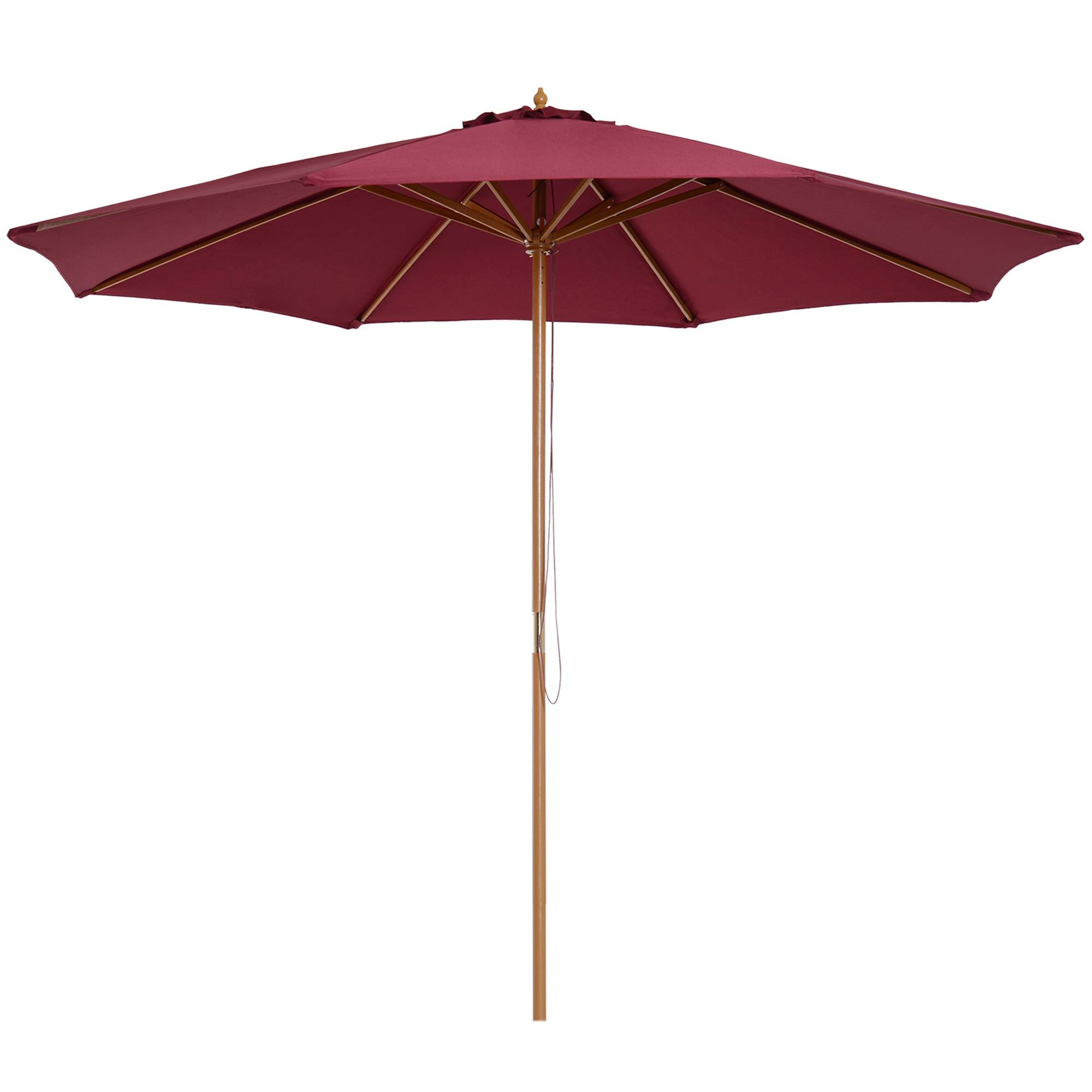 Parasol de jardin Bois Rouge 300x300x250 cm - Image 1
