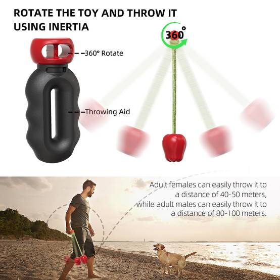 DtopbuyAge - Jouet de récupération pour chien avec corde DtopbuyAge - Image 3