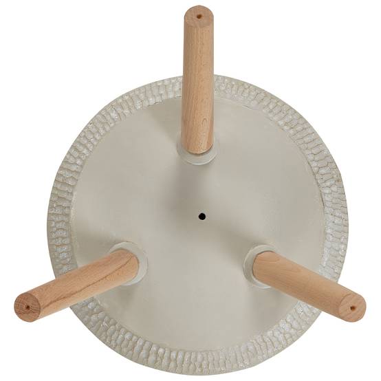 Cache-pot d'extérieur Fibre d'argile Beige ATHAEA - Beliani - Image 4