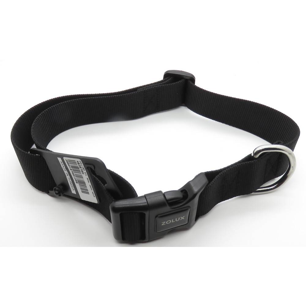 Zolux - collier nylon 50 - 80 cm x 40 mm noir pour chien. - Image 4