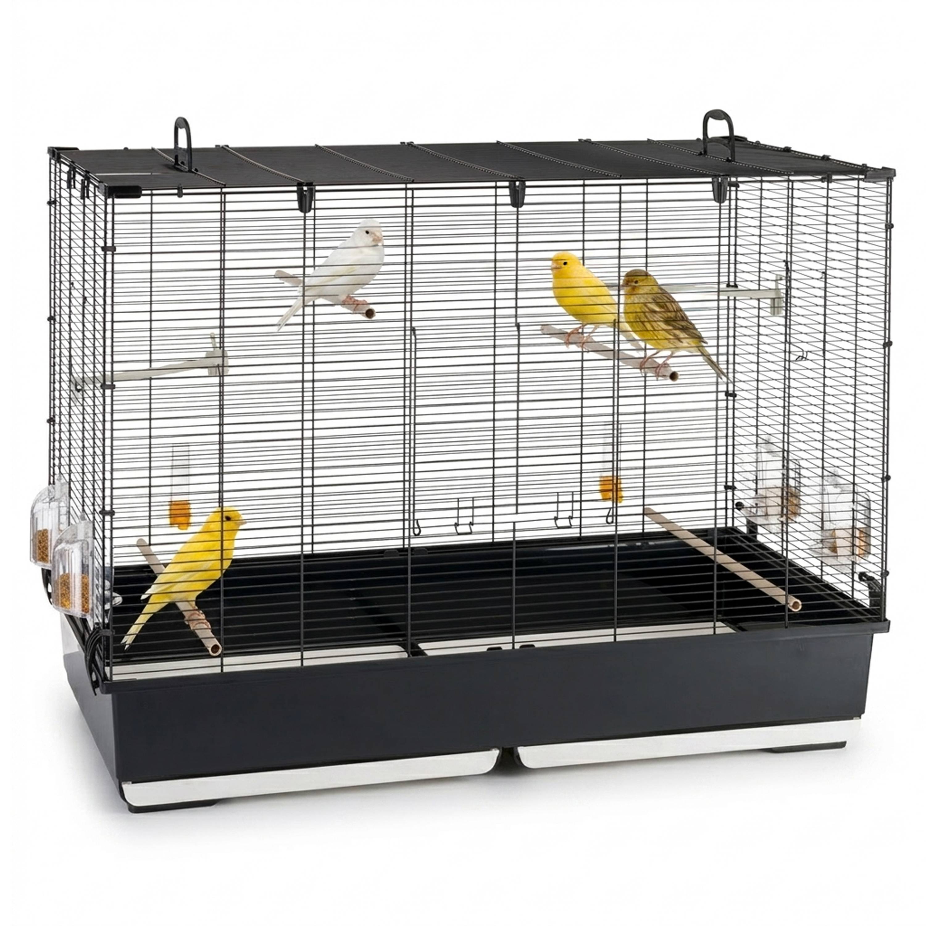 Ferplast - Ferplast Volière Cage à Oiseaux PIANO 7 Grande Cage pour Oiseaux, Canaris, Pinsons, Perruches Ondulées, Inséparables, en Métal, Accessoires inclus - Imagen 4