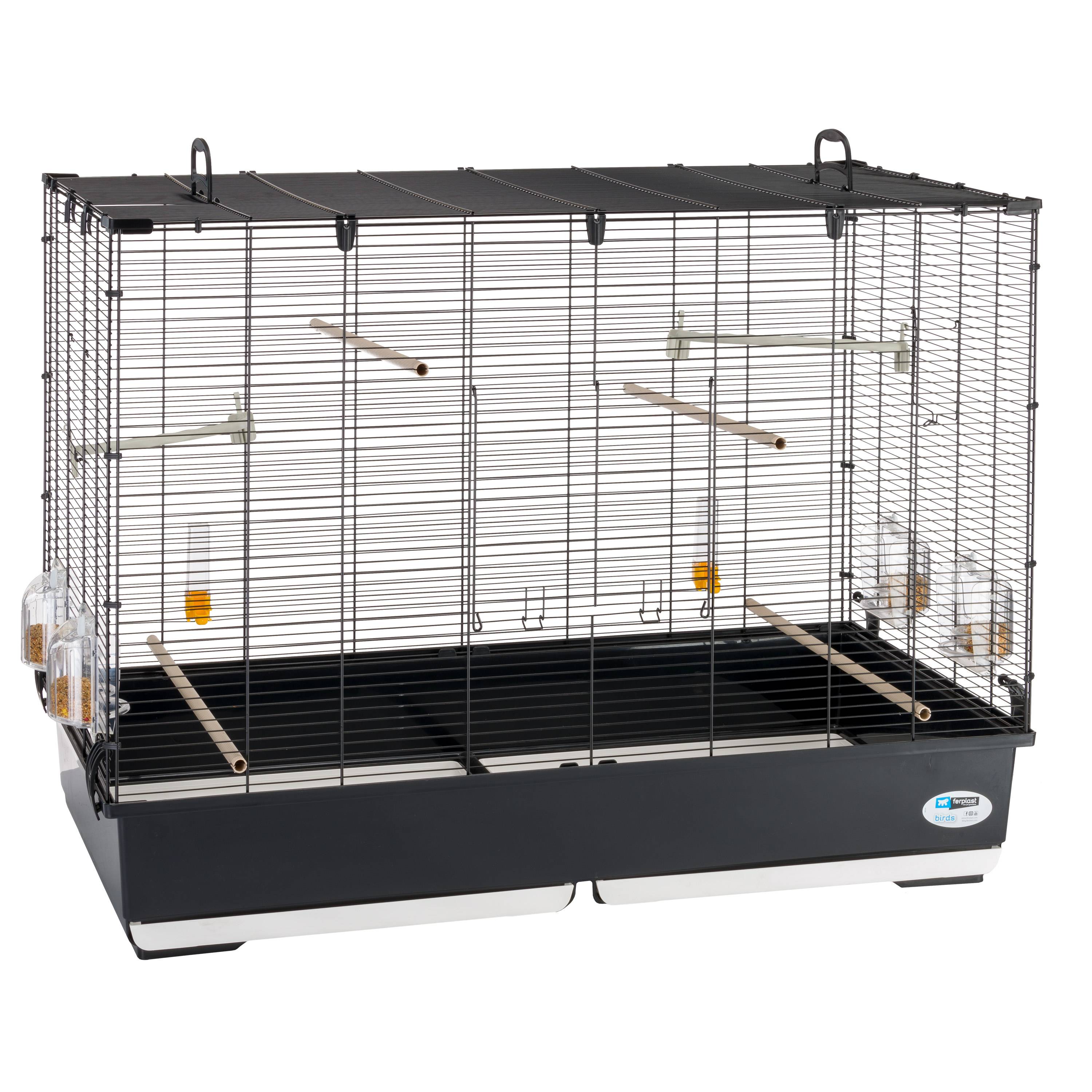 Ferplast - Ferplast Volière Cage à Oiseaux PIANO 7 Grande Cage pour Oiseaux, Canaris, Pinsons, Perruches Ondulées, Inséparables, en Métal, Accessoires inclus - Imagen 1