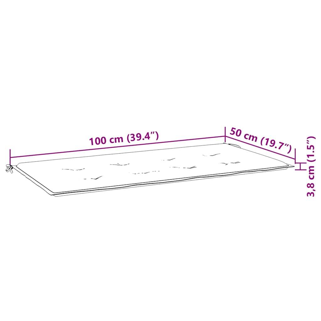 PANGIVO - Banc de jardin bois de teck crème 112 x 55 x 94 cm - PANGIVO - Image 9