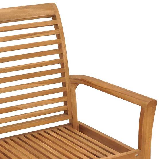 PANGIVO - Banc de jardin bois de teck crème 112 x 55 x 94 cm - PANGIVO - Image 4