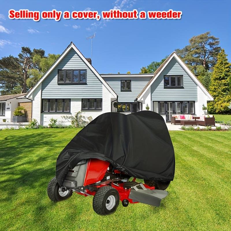 IntiMeg - Housse de protection monobloc pour tondeuse à gazon, housse de protection pour mobilier d'extérieur, imperméable et anti-poussière, 183 x 137 x 117 - Image 3