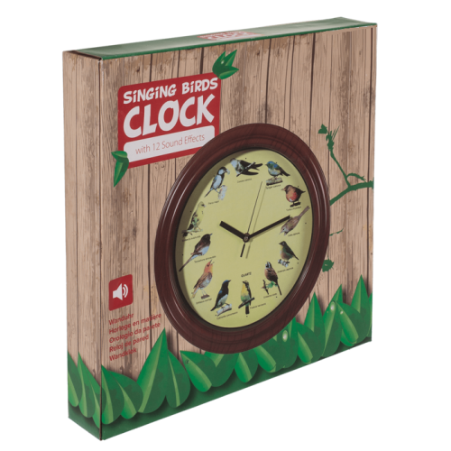 Horloge chants d'oiseaux 32 cm MAGNETICLAND - Imagen 4