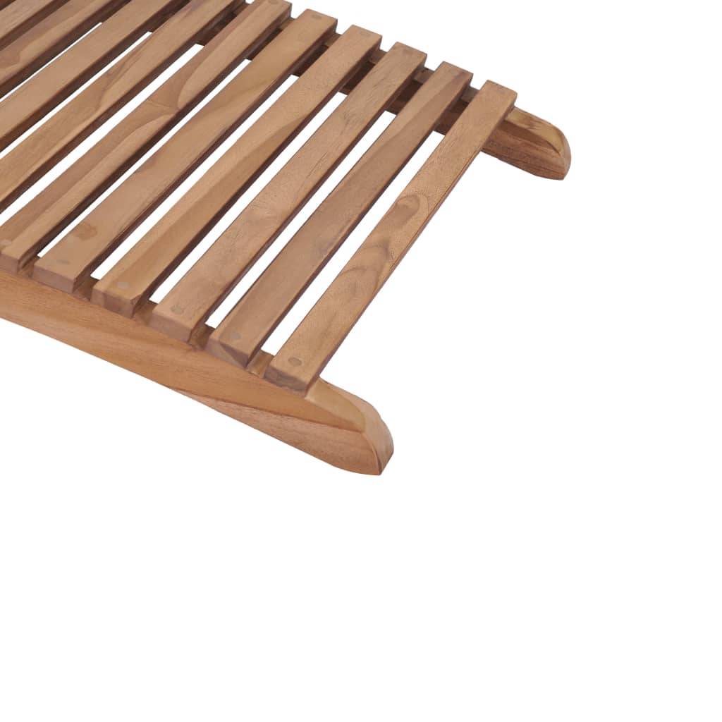 Helloshop26 - Chaises longues pliables 2 pcs bois de teck solide - Imagen 8
