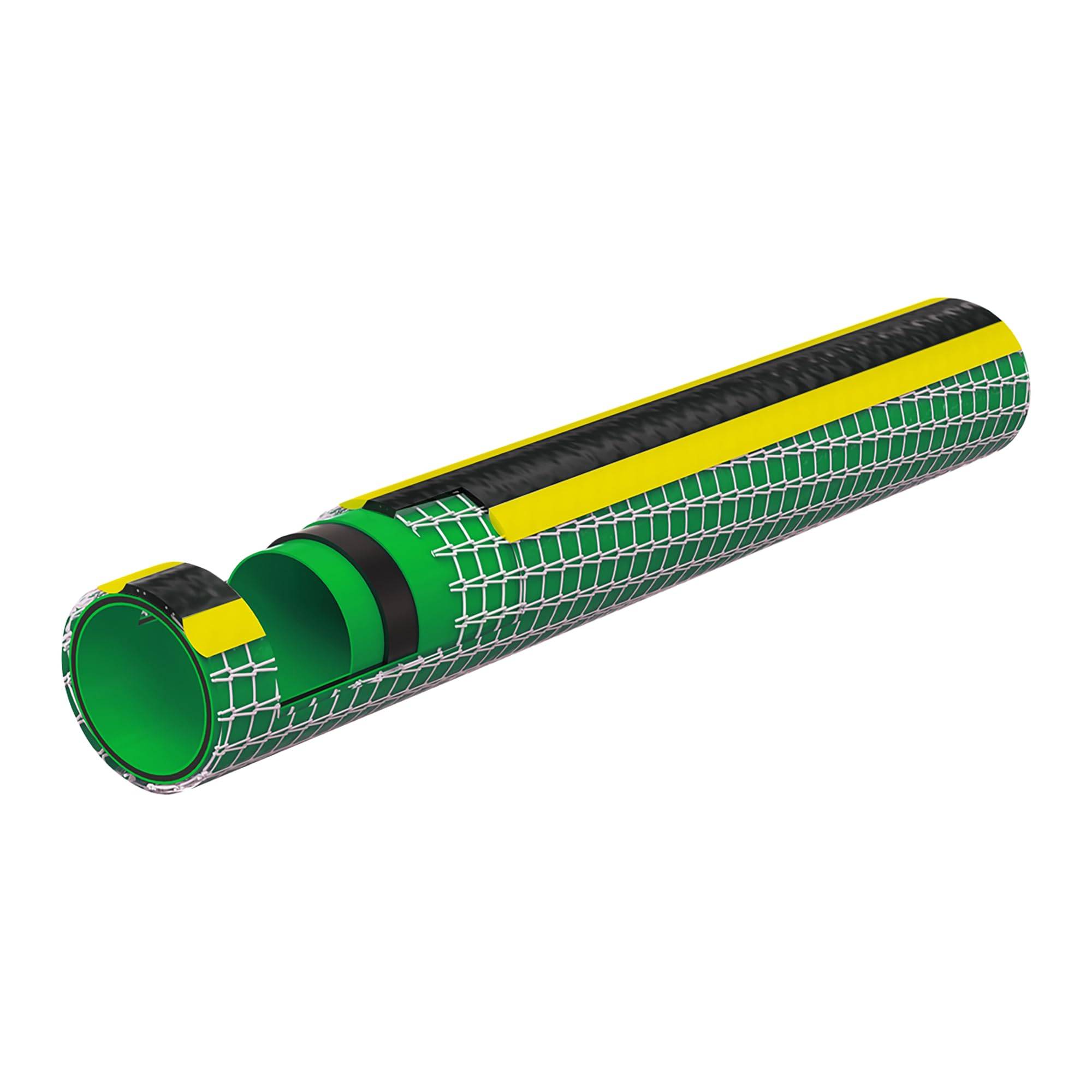 Jardibric - Tuyau Arrosage 5 Couches Jardibric Ø19mm 50m Guipé Tricoté PRO Résistant 30 bar Anti UV Anti Algues Flexible Toutes Saisons - Image 3
