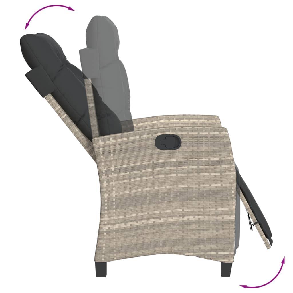 Chaise bois composite 1 places rotin gris  57 x 66 x 93 cm  - Prolenta premium  p390.4 - Image 7