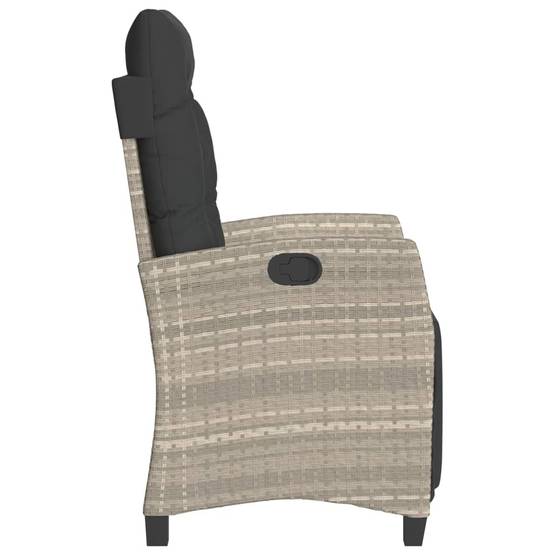 Chaise bois composite 1 places rotin gris 57 x 66 x 93 cm - Prolenta premium p390.4 - Image 5